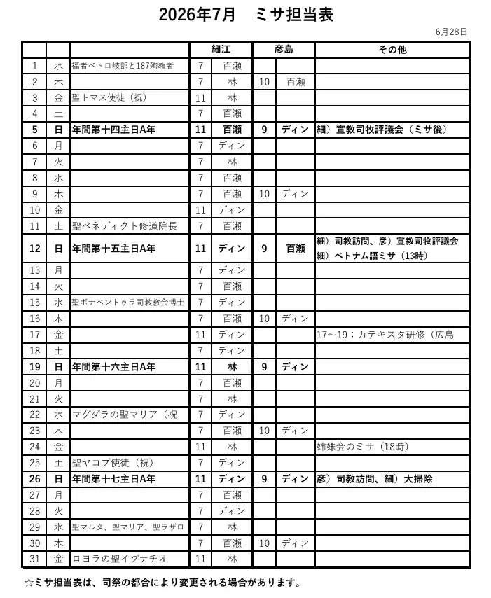 下関のカトリック教会